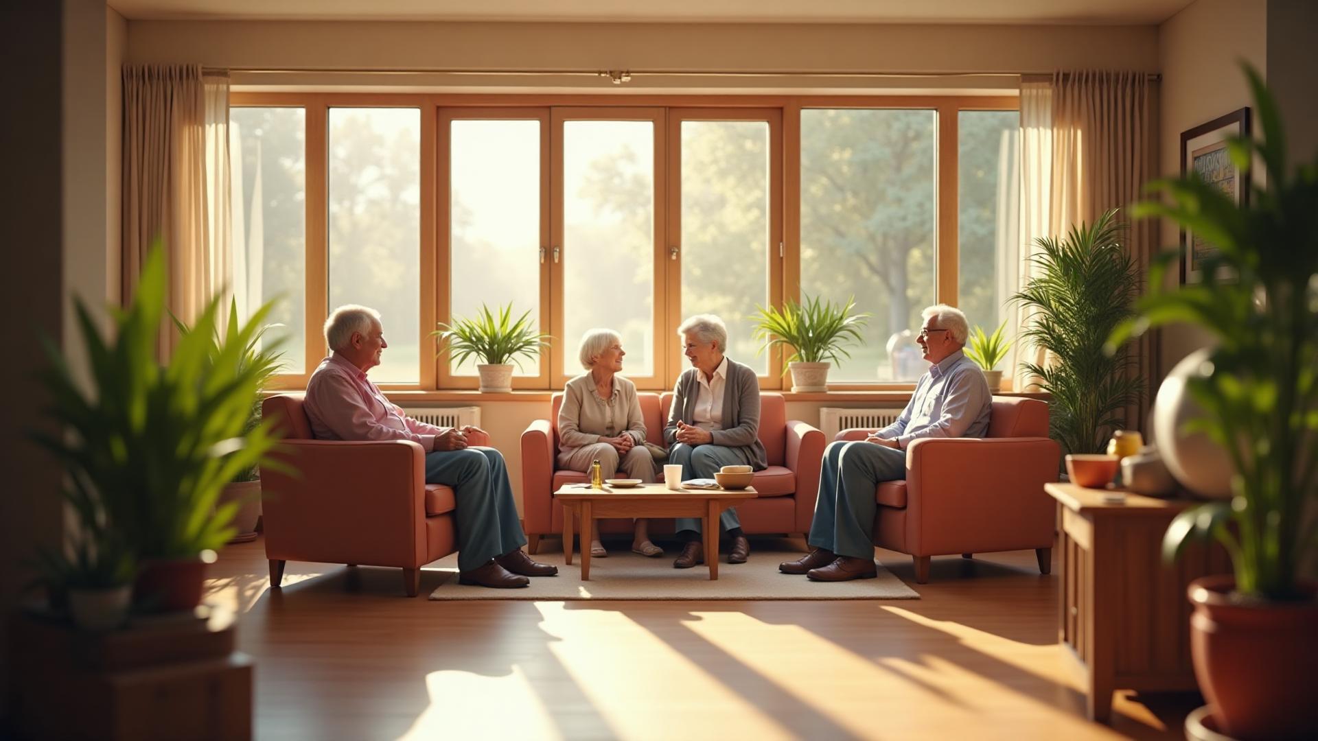 Ambiente acolhedor do Lar Francisco de Assis